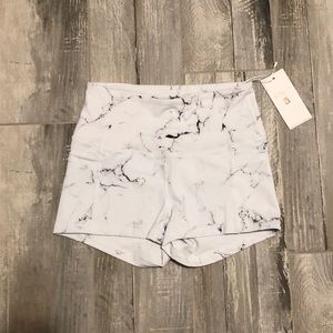 BuffBunny Marble White Shorts